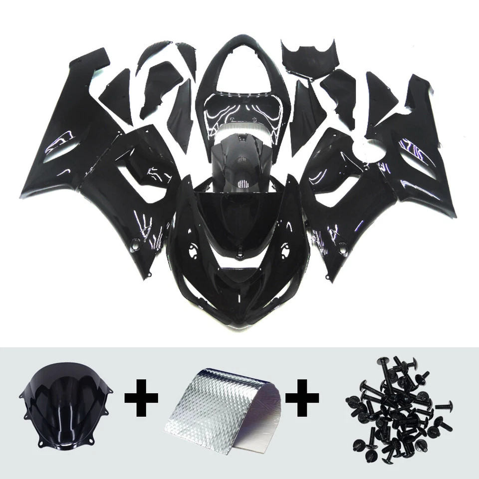 Kit de carenados de inyección para carrocería de plástico Kawasaki Ninja ZX6R 636 2005 2006 Foto 3 de 4