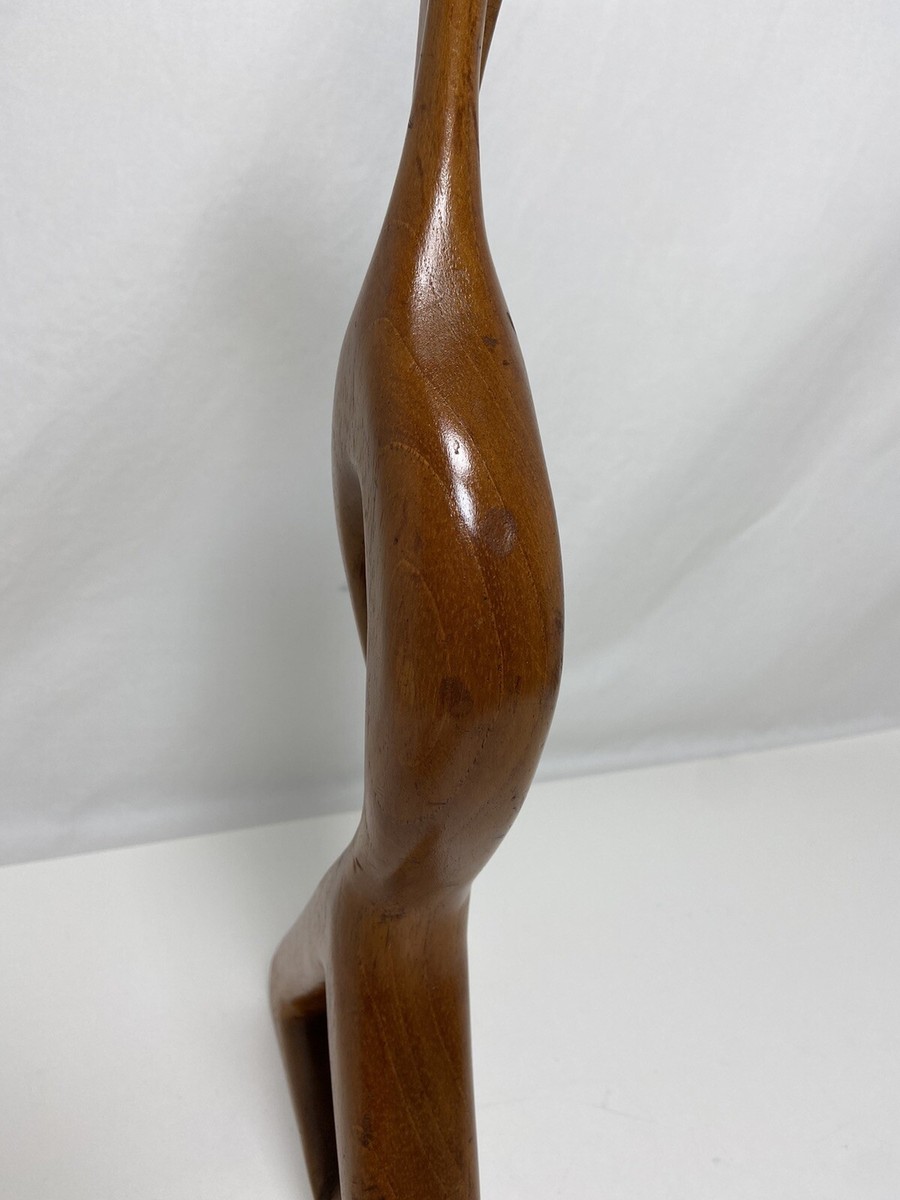 J G CASAS VINTAGE WOOD SCULPTURE CARVING MODERNISM ABSTRACT