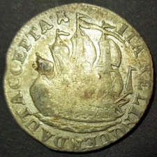 Certificate of Authenticity Silver 1792 Colonial New York Ship Shilling Zeeland