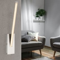 Led Wandleuchte Wandlampe Kristall Leselampe Silber Badezimmer Spiegel Leuchte