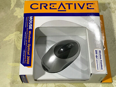 Creative Wireless Freedom Optical Mouse 3000 WMU91S 800dpi USB & PS/2 ...