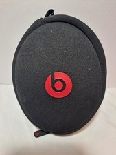 Beats by Dre ,Solo Headphone Soft Carrying Case Black/Red Travel Authentic