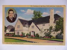 Vintage Postcard - Home of Bob Hope, North Hollywood, California - Unused