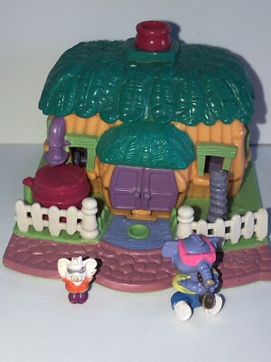 Vintage 1994 Bluebird Polly Pocket Elephant House Animal Wonderland Jumbos Lodge