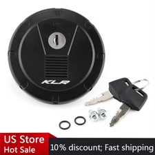 Locking Gas Fuel Tank Cover Cap For KAWASAKI KL 250 Super Sherpa KLR 250/650