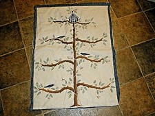 Handmade Finished Quilted Wall Hanging 30" x 23" Screen Printed Tree Quilt OA1