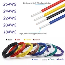 Single Core Single Strand Cable 18AWG ~ 26AWG PVC Electronic Wire Tinned Copper