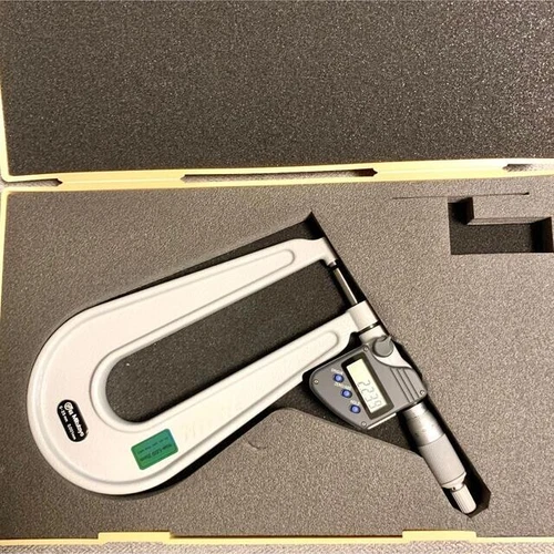 Digimatic U-shaped Steel Sheet Micrometer 389-251 PMU150-25MJ Mitutoyo Used