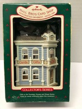 HALLMARK Hall Bro's Card Shop 1988 Vintage Christmas Ornament