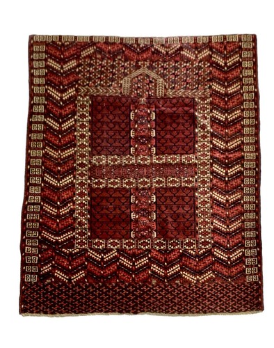 Rug Tribal Carpet Afghan Turkmen Oriental Antique Colourful Decor