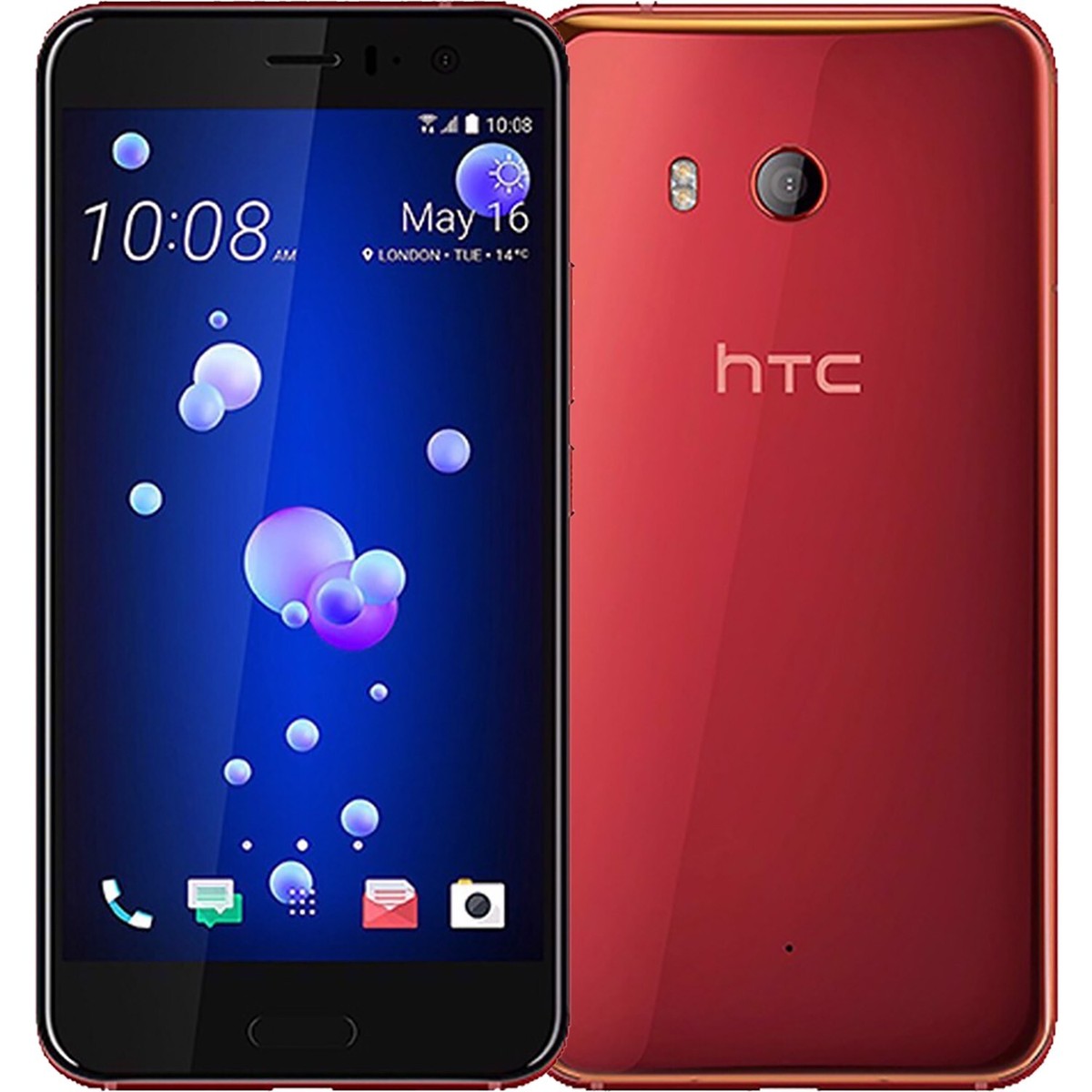 HTC U11 4G Solar Red 64GB + 4GB Dual-SIM Factory Unlocked GSM NEW