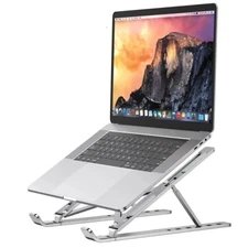 Transform your desk with this elegant sturdy laptop stand the perfect daily tool