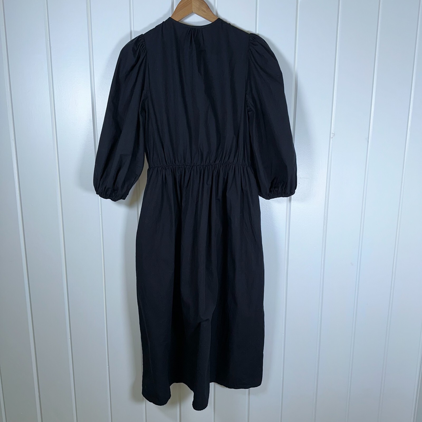 MILLE Resort and Travel Dress  Small Black Celeste 100% Cotton Dress Classic