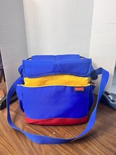 VTG Fisher Price Large Padded Insulated Bag Tote Diaper Cooler Pockets Strap