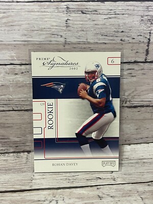 2002 Playoff Prime Signatures Samples Gold #72 Rohan Davey