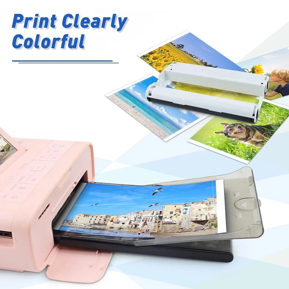 Canon Selphy CP1500 CP1300 CP1200 4x6 108 sheet Color Ink Paper Set KP-108IN lot - Image 3 of 4