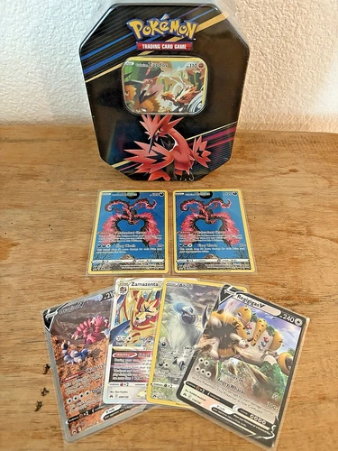 Pokemon-crown Zenith Tin -Zapdos With Moltres And More - Sealed & NM/M