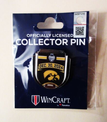2024 MUSIC CITY BOWL LAPEL PIN IOWA vs MISSOURI FOOTBALL GAME Dec 30 2024 New