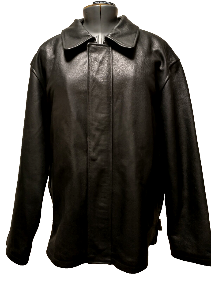 Hunting Horse Italian Style Men's Black Genuine Horsehide Leather