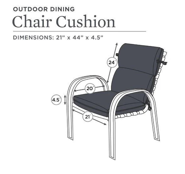 Paquete de 2 - Cojines reversibles para silla de exterior Delaney & Ditsy de 44" x 21" Pioneer Woman Foto 4 de 4