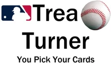 You Pick Your Cards - Trea Turner Washington Nationals - Baseball Card Selection