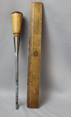 Antique Vintage AETCO 1/4'' Woodworkers Firmer Carving Chisel #QU62
