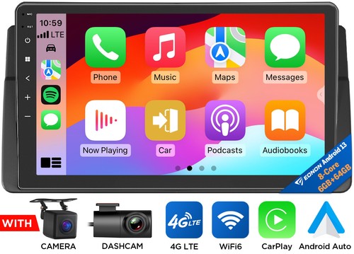 Eonon E46X6S Android 13 6+64GB Car Radio Stereo GPS CarPlay for BMW E46 320 325 - Picture 23 of 26