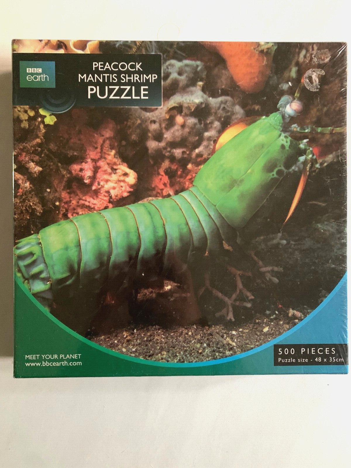 BBC Earth Peacock Mantis Shrimp 500 Piece Jigsaw Puzzle 48 x 35cm New & Sealed