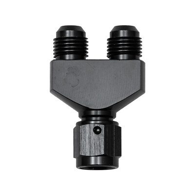 NEW Y block Adapter  Fittings -6 AN Female To Parallel Exit  Dual 6 AN Male