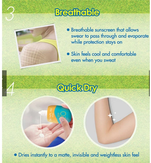 Protector solar deportivo UV SUNPLAY Sport 3 X 35 g FPS 120 PA++++ resistente al agua y al sudor Foto 4 de 4