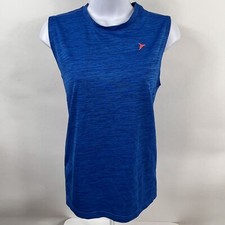 Old Navy Active Shirt Youth XL (14-16) Go-Dry Sleeveless Athletic Polyester Blue