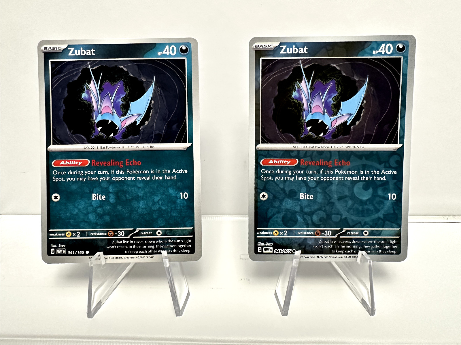 Zubat 041/165 Pokemon TCG Scarlet & Violet 151 - Reverse Holo & Regular - NM