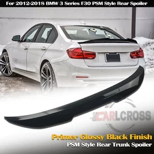 For 2012-2018 BMW F30 3 Series Glossy Black PSM Rear Trunk Lid Spoiler Wing