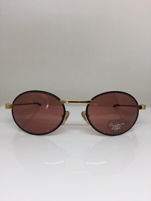 New Vintage GIANFRANCO FERRE GFF 314 Sunglasses M. 314 C. HU6 Black & Gold Italy