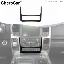 Console Adjust Switch Panel Frame Trim For Dodge RAM 1500 2012-2017 Carbon Fiber