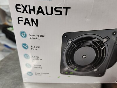 Hon&Guan 6inch Exhaust Fan Ventilator Fan For Bathroom Kitchen 308CFM Blower