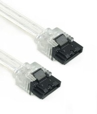 Coboc - SC-SATA3-18-LL-SL - 18" SATA III 6Gb/s Data Cable w/Latch - Silver