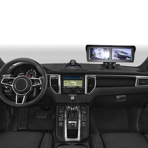 4.3" LCD Monitor+Backup Camera+Bracket Dual Screen Split Display Reverse Image - Picture 8 of 10