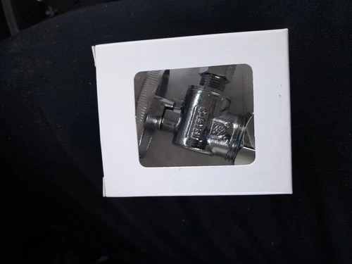 Jones Stephens S10317 5/8 OD X 1/4 OD 1/4 Angle Supply Stop CHROME New - Picture 3 of 4