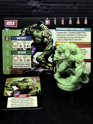CMON Kickstarter - Marvel Zombies Zombicide - Zombie Heroes - Hulk Figure & Card