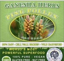 Organic Pine Pollen Powder 99% Broken Cracked Cell Wall (wild harvested)  600g.