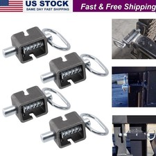4PCS Universal Spring Car Trailer Gate Loaded Weld-On Spring Latch Lock Assembly