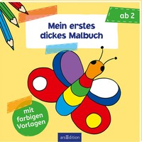 Ars Edition - Malbuch Ab 2: Mein Erstes Dickes Malbuch, Taschenbuch, Ab 2 Jahren