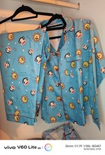Paul Frank Long Sleeve Blue Pajamas Size8-12uk