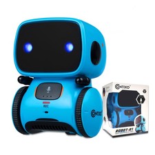 R1 Kids Robot Toy, Blue Interactive Smart Robots with Voice Control Talking D...