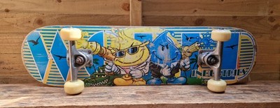 World Industries Skateboard Retro Flame Boy Vs Wet Willy. 90er Jahre Vintage Skate.