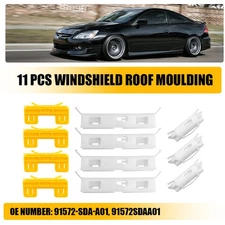 For Acura Honda Civic Accord TL TSX Windshield Roof Clips Repair Moulding Set*11