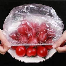 100pcs Reusable Elastic Food Covers Stretch Bowl Plate Wrap Plastic Seals