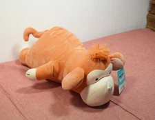 Pillowfort Monkey Weighted Plush Kids' Throw Pillow Orange#