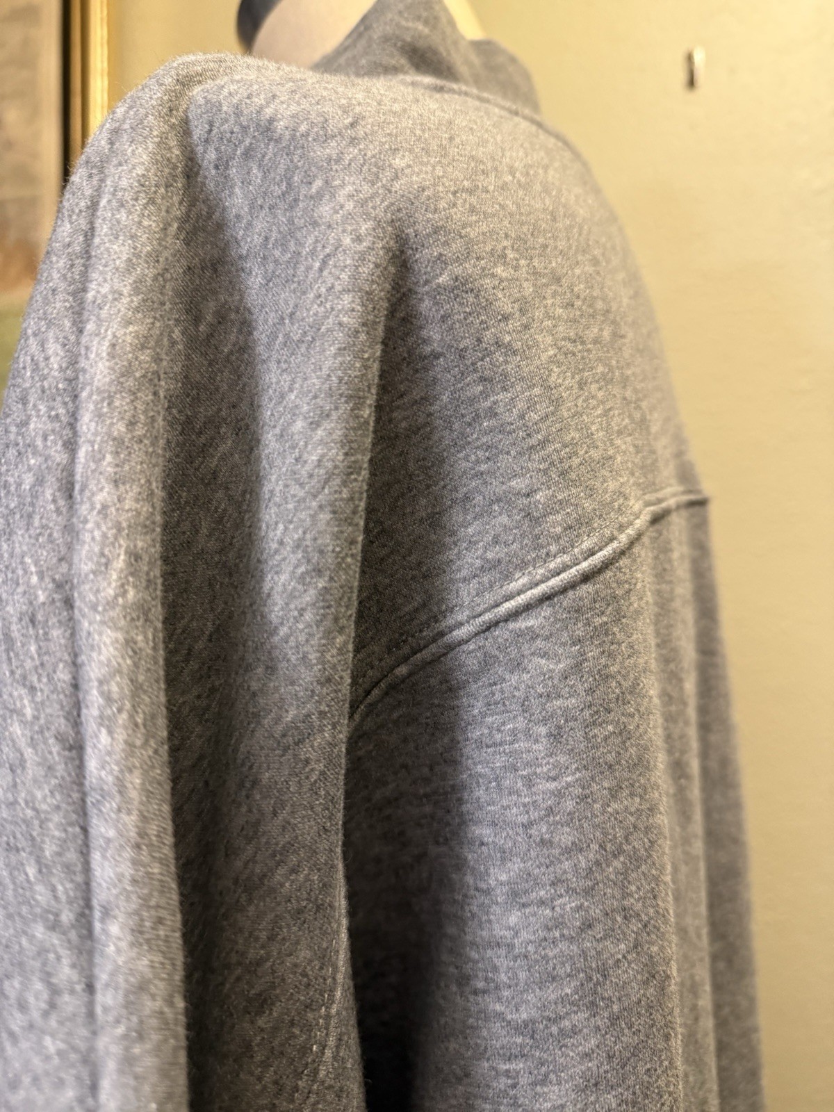 Fabletics Long Sleeve Grey Pullover Large Half Zi… - image 4